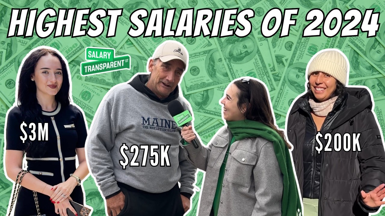 Highest Salaries We Interviewed In 2024 | Salary Transparent Street Compilation