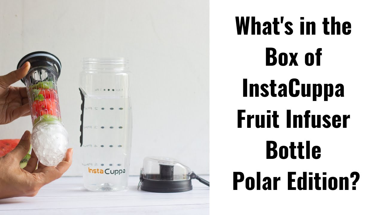 What's in the Box of InstaCuppa Fruit Infuser Bottle Polar Edition | Shop InstaCuppa Detox Bottle