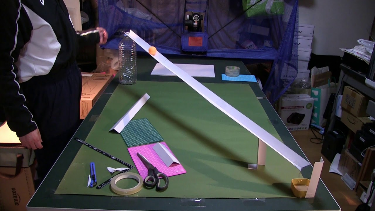 an experiment to show the relation between slope angle and velocity