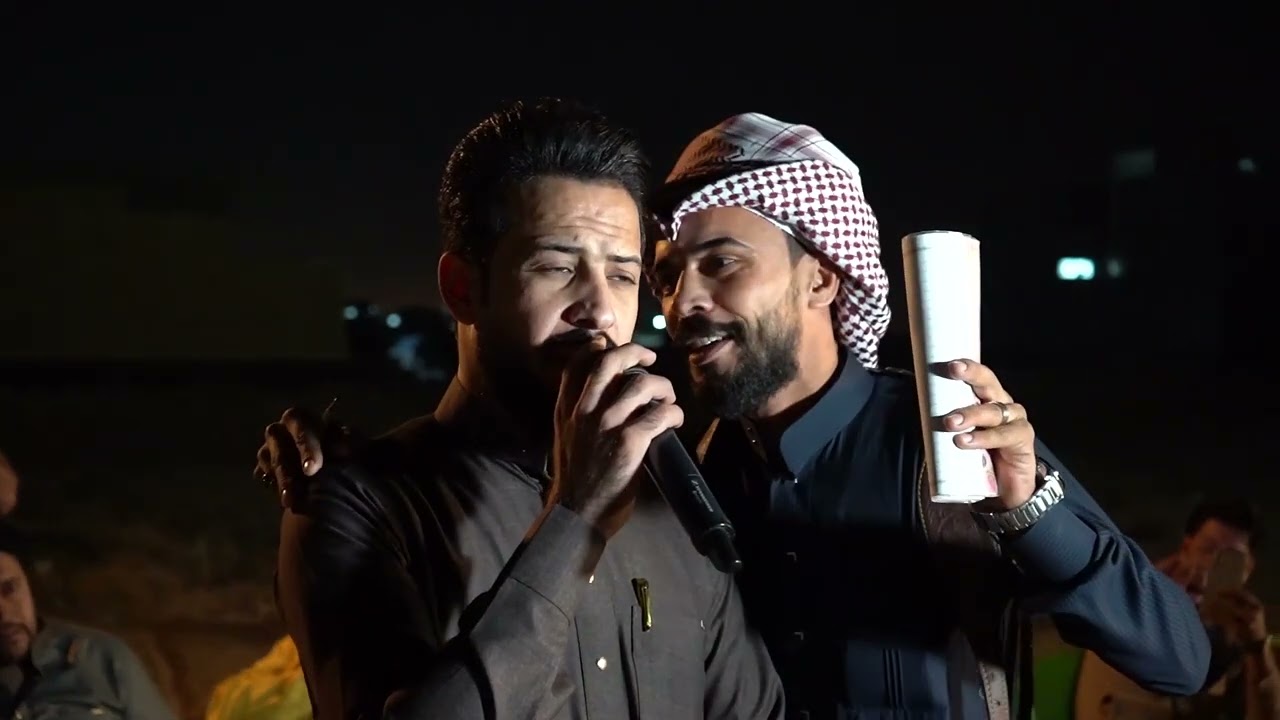 محمود نادر الحلبوسي مع العازف العملاق فداء الجميلي جوبي الغربيه