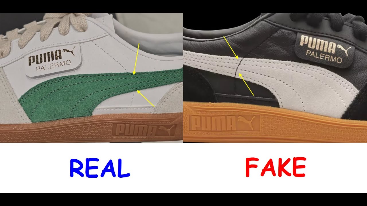 How to spot original Puma Palermo trainers. Puma Palermo sneakers real vs fake