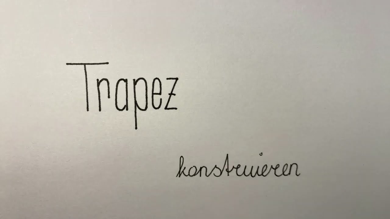 Trapez konstruieren