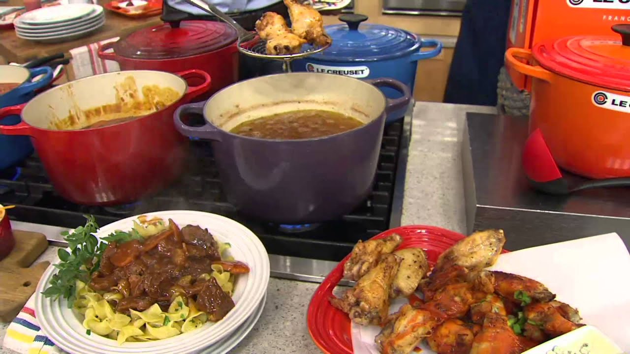 Le Creuset 5.25qt Deep Dutch Oven w/ Cookbook & Ladle on QVC