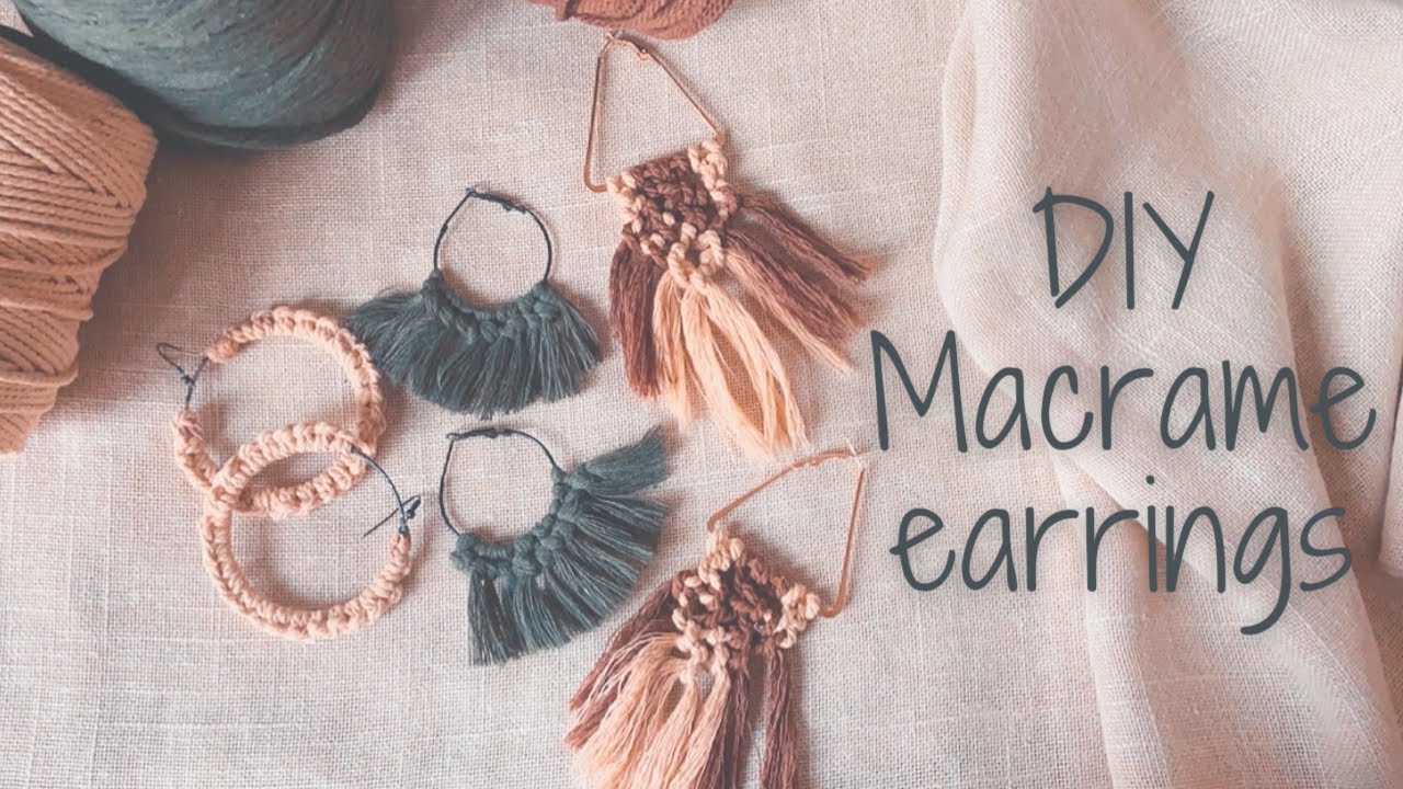 DIY Macrame Earrings | Make your own Easy Macrame earrings