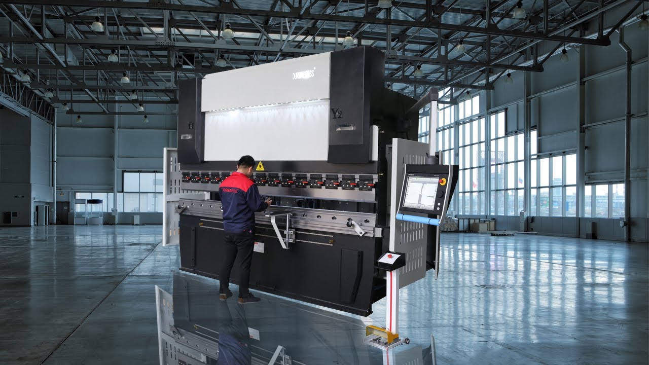 Durmapress 8 axis CNC Press Brake |CNC BACKGAUGE for X1 X2 R1 R2 Z1 Z2-Axis| Delem DA66T CNC System