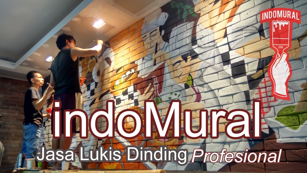 Lukis Dinding Cafe & Resto MANGIAMO Buffet Italiano e Pizzeria Gading Serpong - indoMural