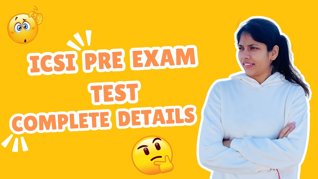 ICSI Pre-Exam Test 🎯| Complete Guide for CS Executive & Professional Pre-Exam Test |@CSTanujaBishnoi