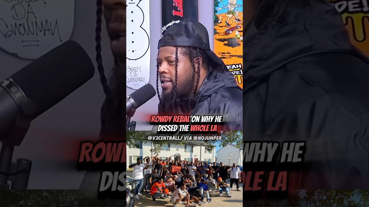 Rowdy Rebal On Why He Dissed The Whole LA😳 #rowdyrebel #losangeles