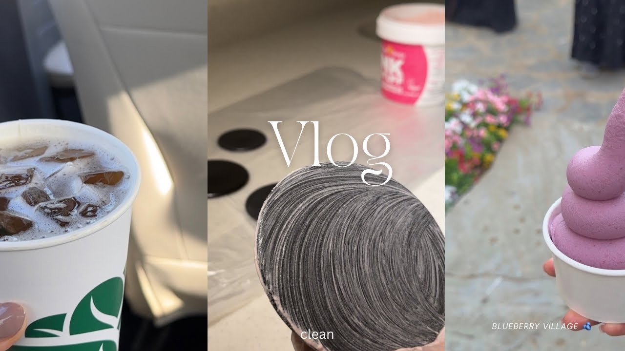 روتين تنظيف و طبخ, قهوة جديدة,جولة للطائف 🧑‍🍳🧽|VLOG: berry village,coffee 🏠 🫐🍓