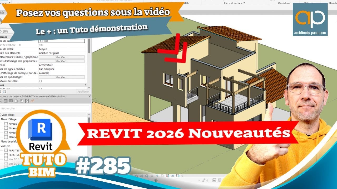 REVIT 2026 nouveautés  en Français TUTO GRATUIT