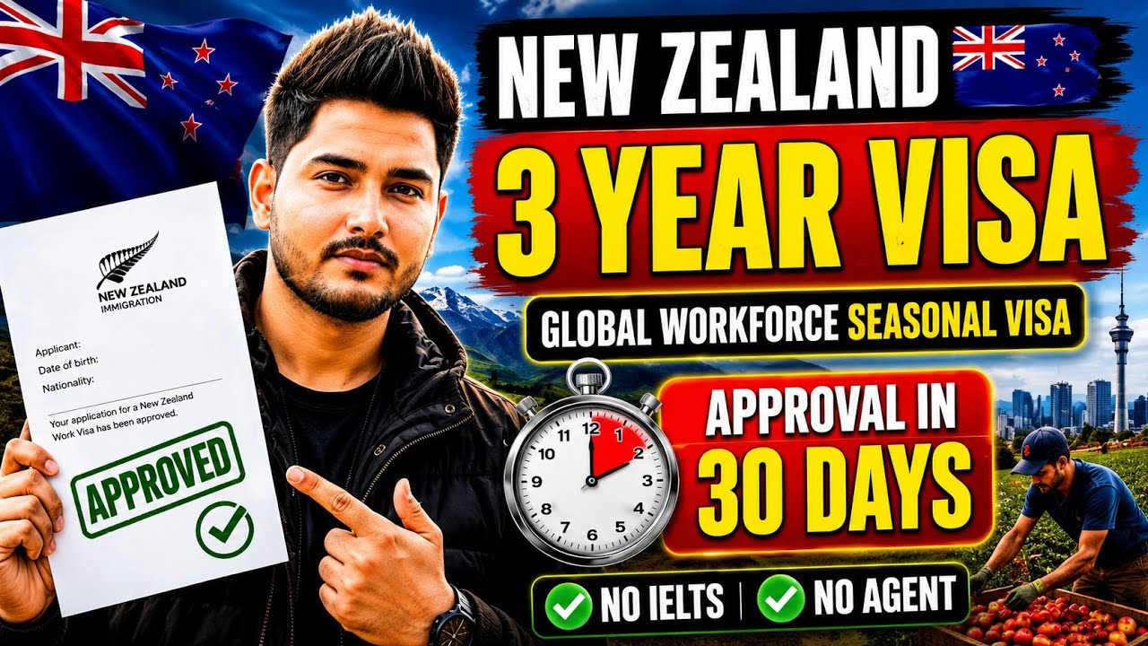 🔥New Zealand 🇳🇿 Global Workforce Seasonal Visa 2026 | Apply Online process 