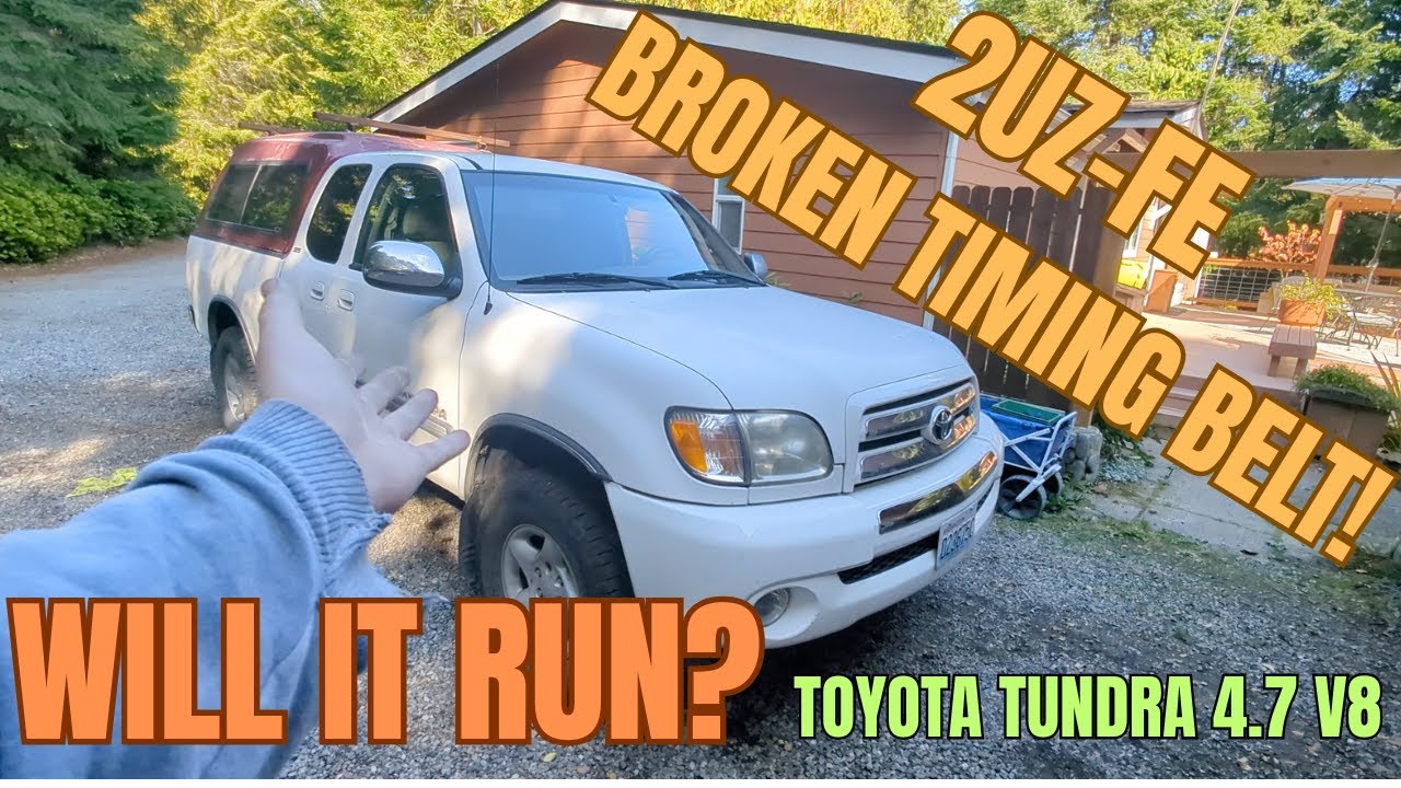 Toyota Tundra 2UZ-FE Snapped Timing Belt! Will It Run?