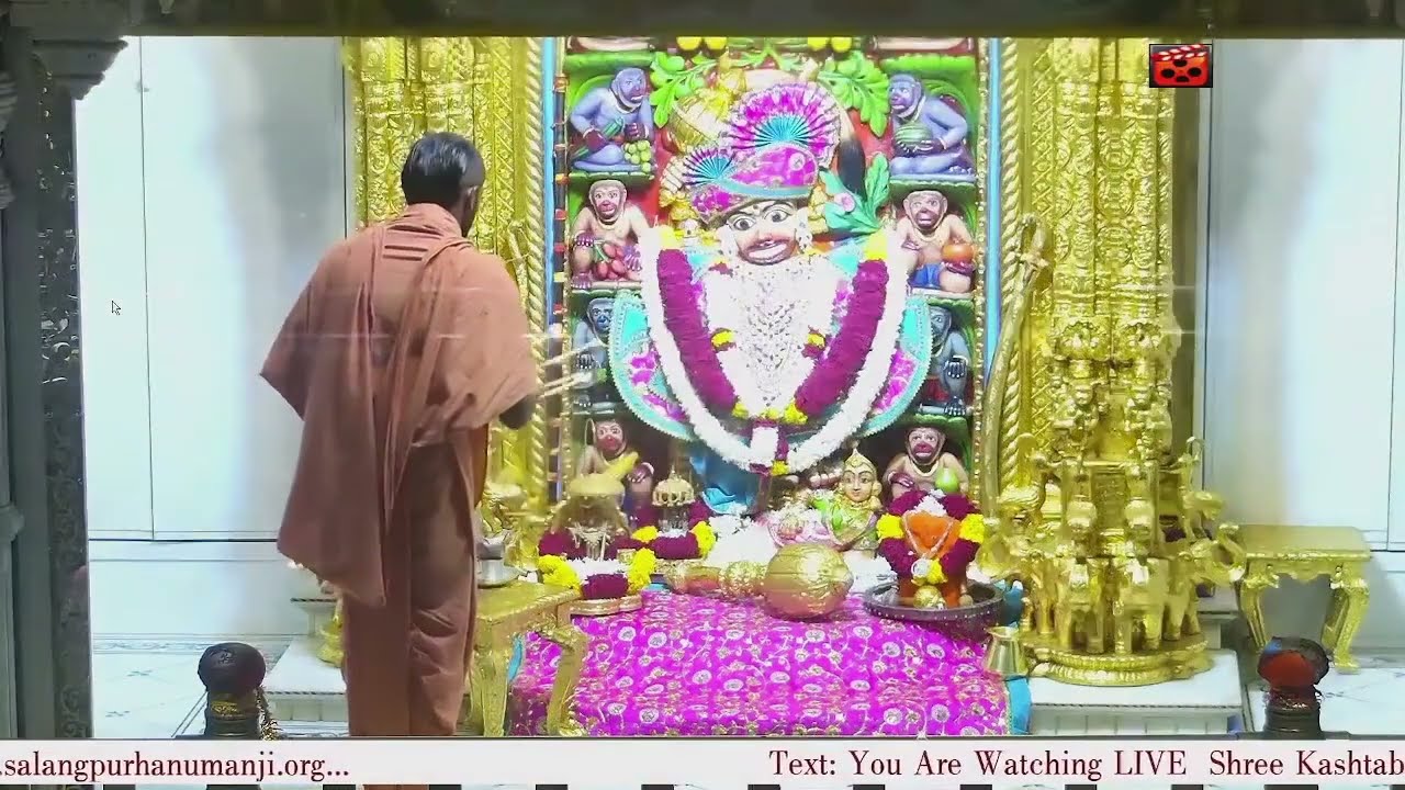 Aarti Darshan Salangpur Date 19 07 2024