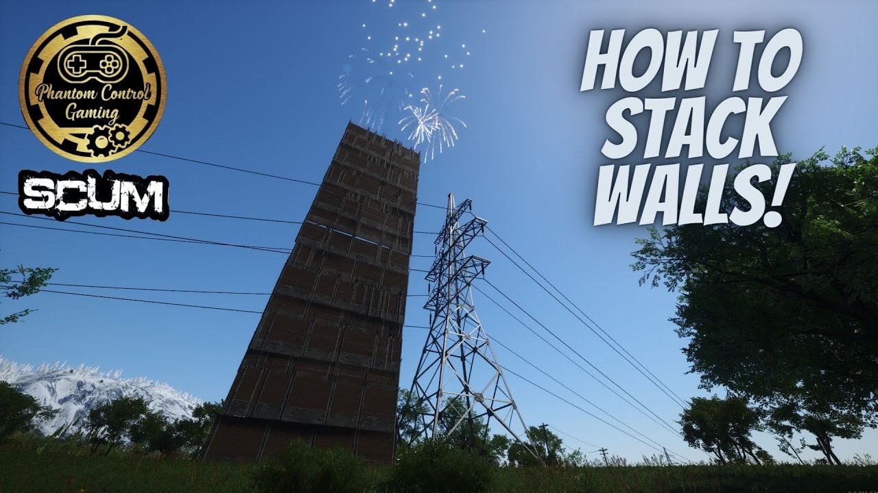 How To Stack Walls In Scum, Check Out This Huge Wall I Built! Crazy Base Designs In Scum (2022)