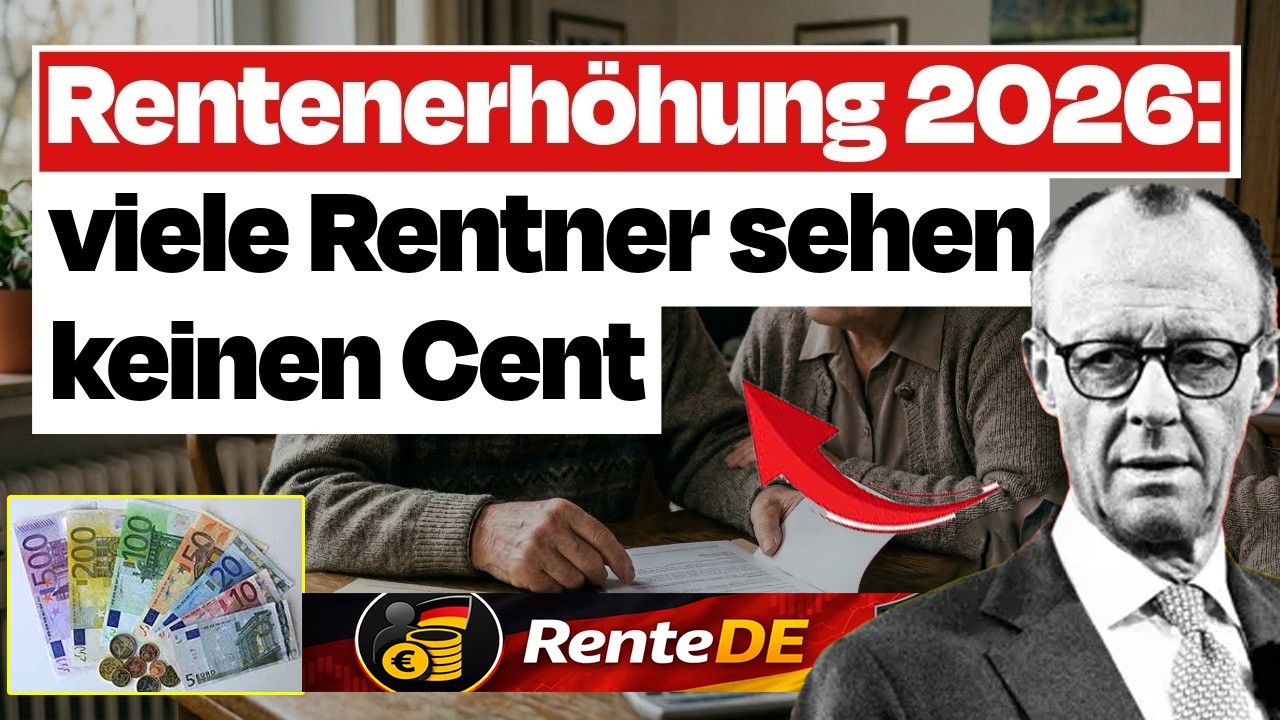 Rente 2026: +4,24% Erh&ouml;hung &ndash; Warum viele Rentner trotzdem leer ausgehen ⚠️💰