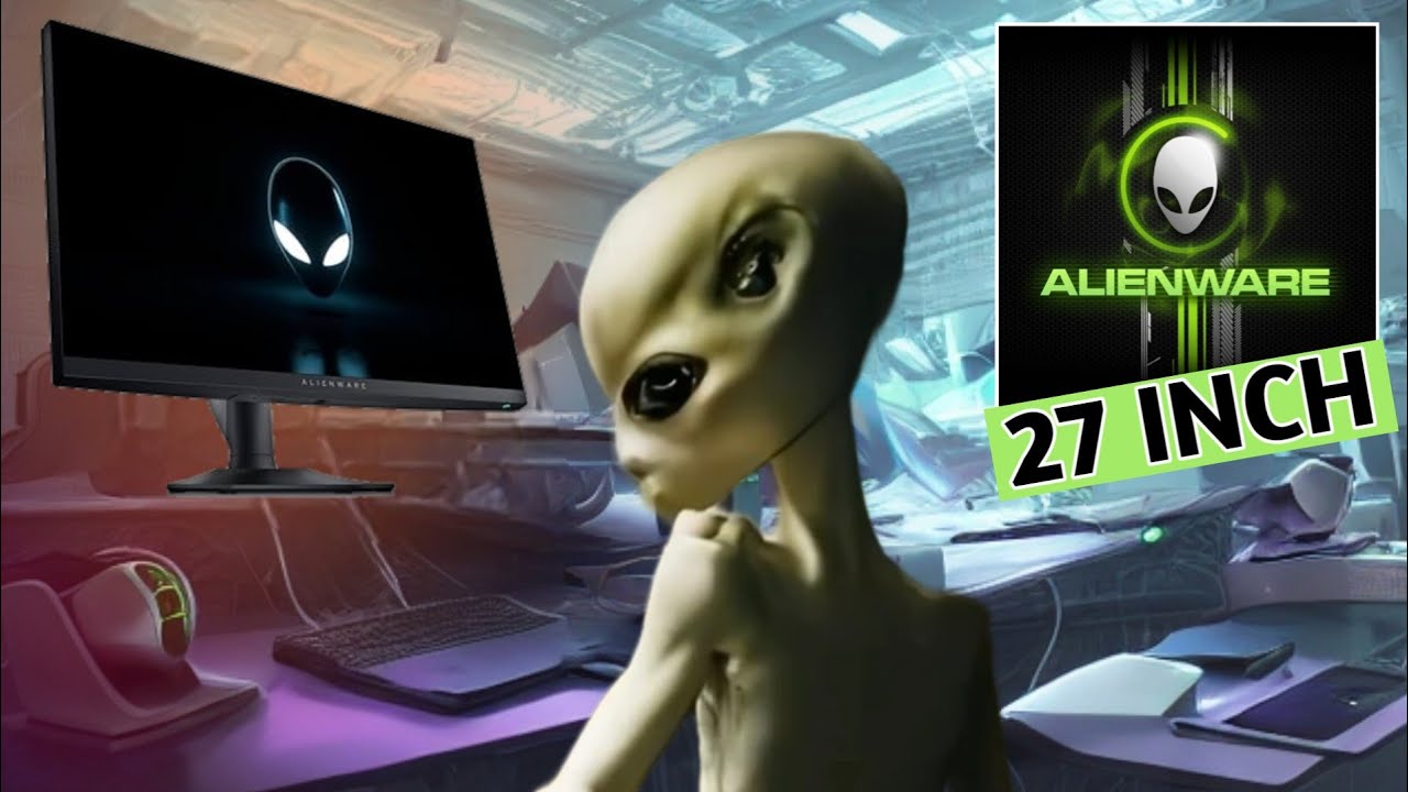 Распаковка и настройка игрового монитора Alienware AW2724DM