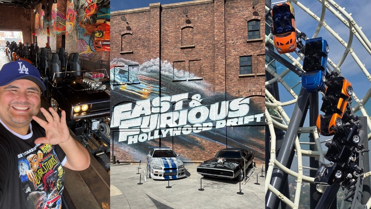 New Fast & Furious Hollywood Drift -  Ride Vehicles Debut With Drifting Elements - BEST DAY EVER