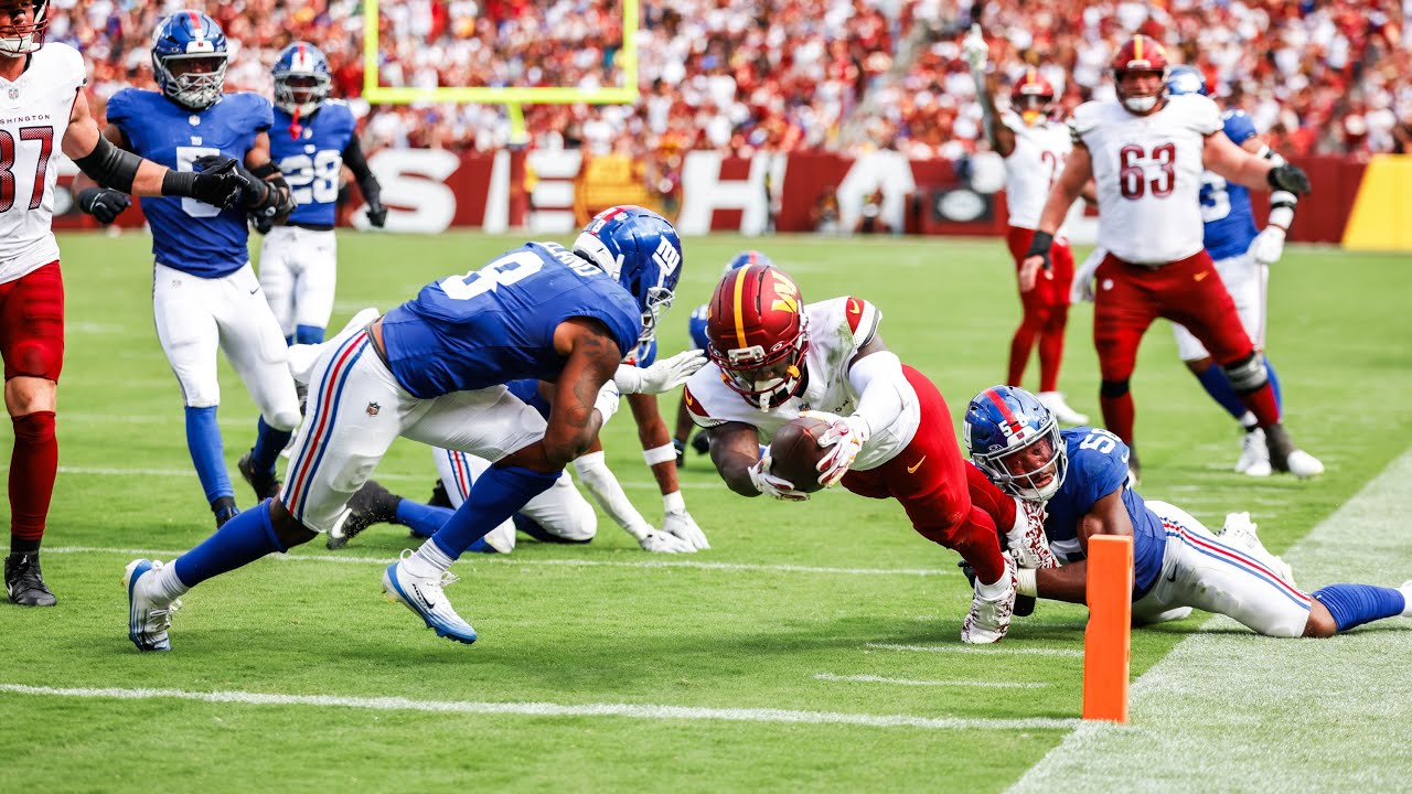 1-0! Washington Commanders vs. New York Giants Highlights | 2025 NFL Regular Season Week 1