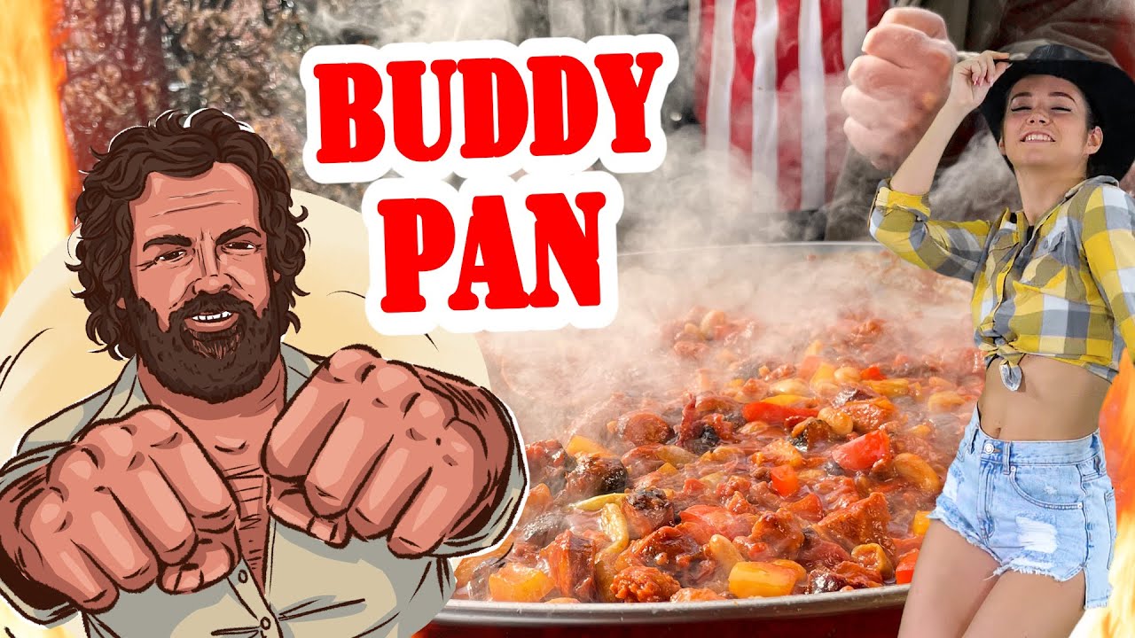 Bud Spencer !!! 🤠 XXL Buddy Pfanne / Spaghetti Western Italo Style  | Grillshow 446 #BBQ #Grillen