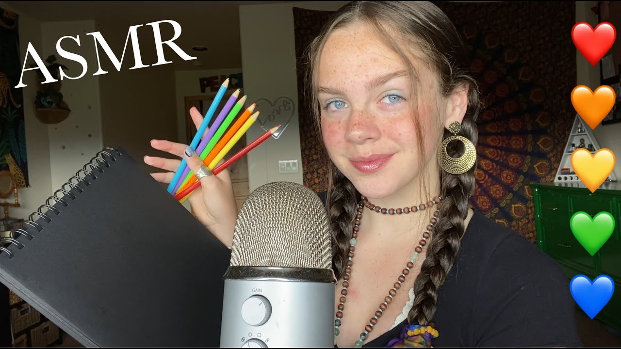 ASMR Sketching and Coloring Your Portrait