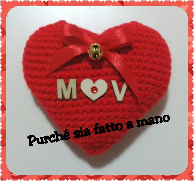 Cuore AMIGURUMI ad Uncinetto - 3D Crochet Heart