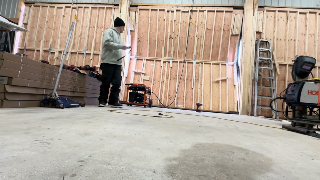 Trying custom made shop garage doors