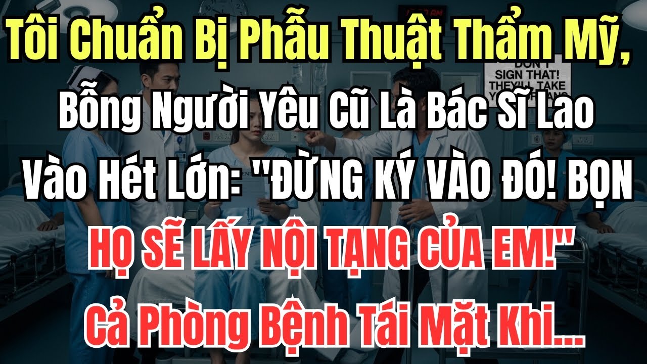Tôi Chuẩn Bị Phẫu Thuật Thẩm Mỹ, Bỗng Người Yêu Cũ Là Bác Sĩ Lao Vào Hét Lớn: 'Đừng Ký Vào