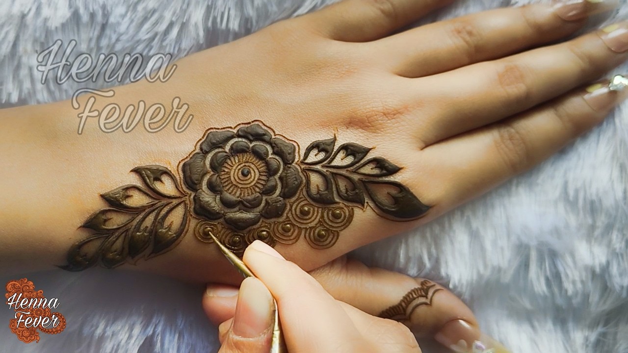 Latest Aestetic Mehndi Henna Design for 2026｜Step by Step Tutorial｜Henna Fever