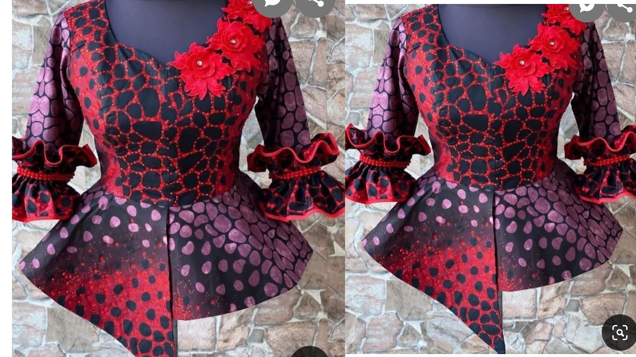 comment couper et coudre cette belle haut tres facile #couture #sewingfashion #debutantes #tutorial