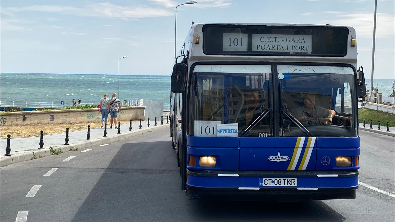 O mică 'escapadă' in Portul Tomis cu MAZ 103.065 CT 08 TKR pe linia 101