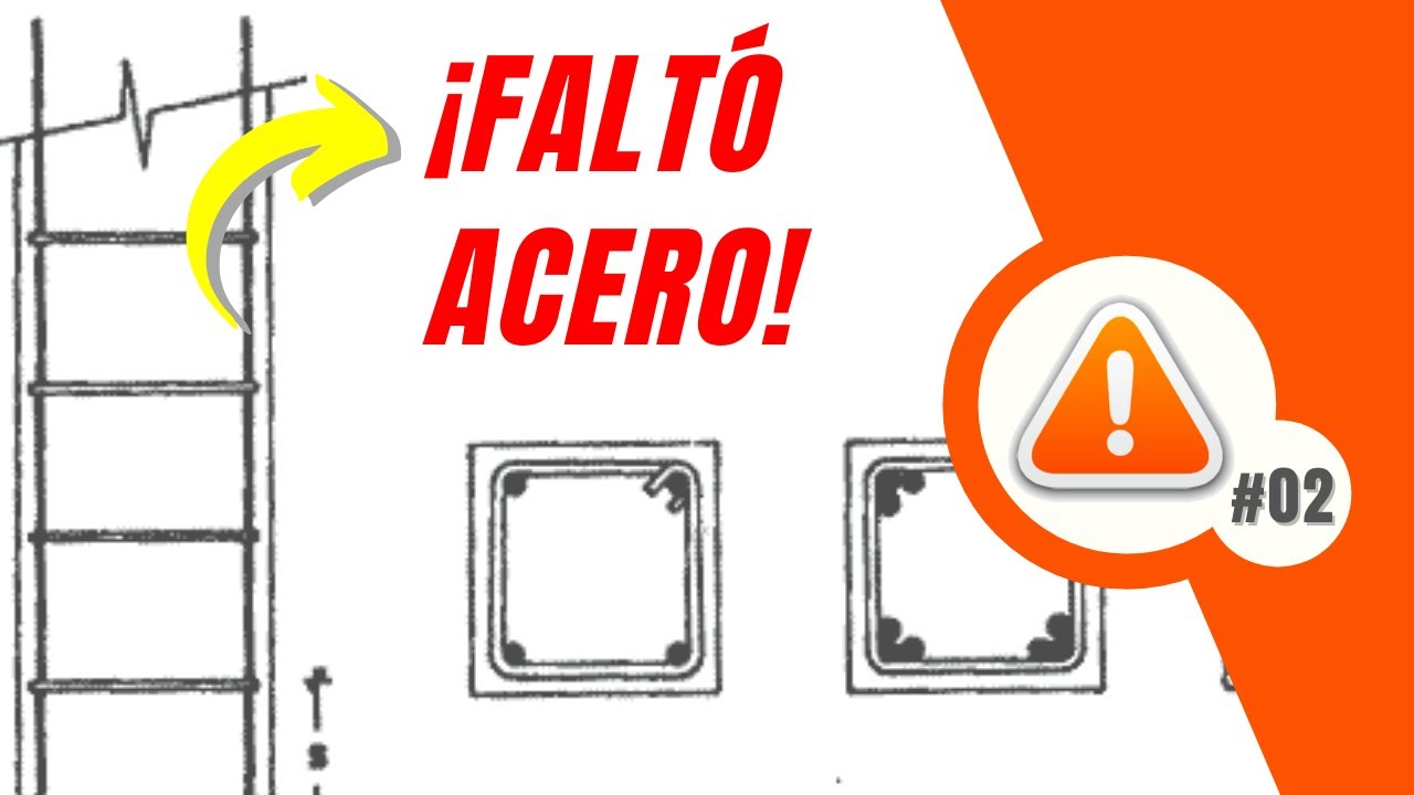 Poco acero en columnas de concreto ¡MENOR AL MÍNIMO! – Error constructivo #02