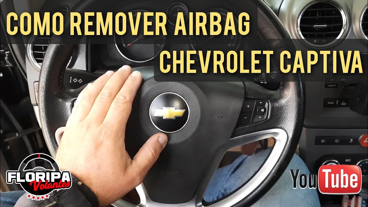 Como remover tirar sacar bolsa do airbag volante Captiva - Floripa Volantes ✅