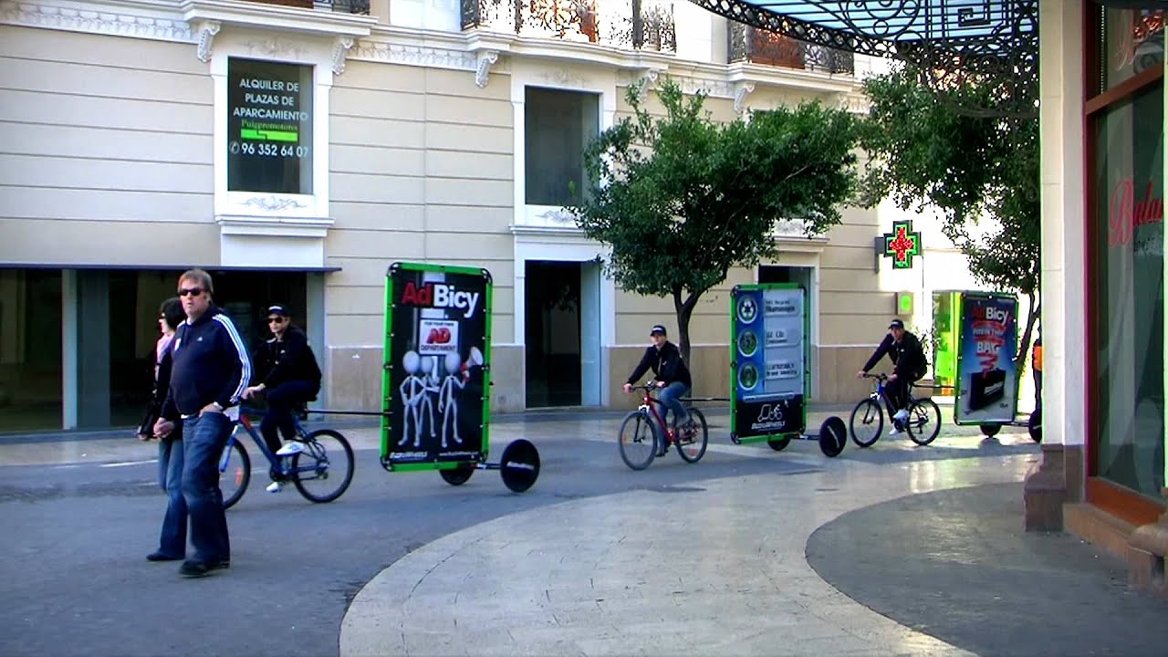 Mobile Billboard Advertising | AdBicy the Bicycle Billboard