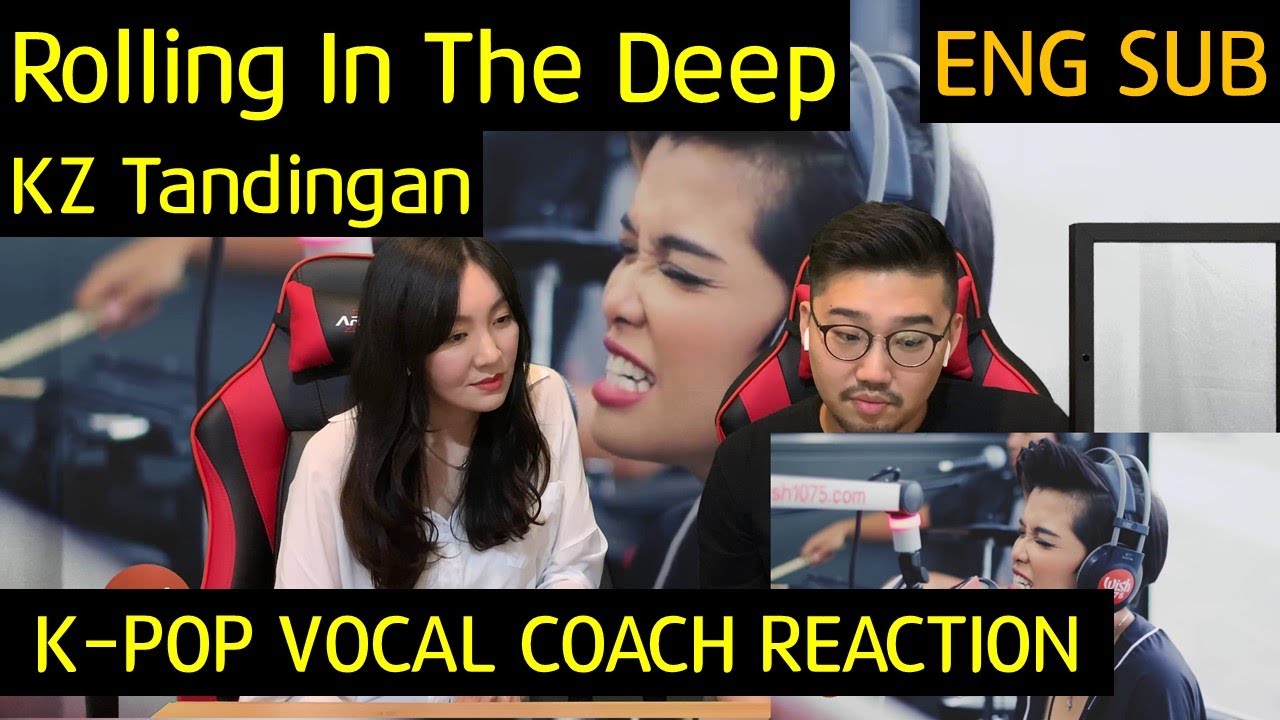 K-pop Vocal Coach reacts to Rolling in the deep - KZ Tandingan