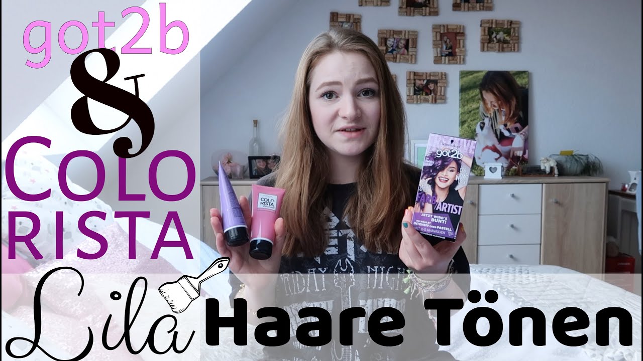 Haare Lila tönen OHNE FÄRBEN | mit COLORISTA & GOT2B | (+ Outtakes)