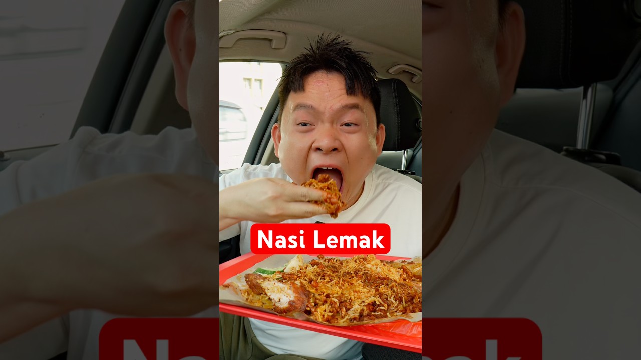 This 🇲🇾 Nasi Lemak Burnt my stomach! #reallygoodornot #hungrysam #malaysiafood