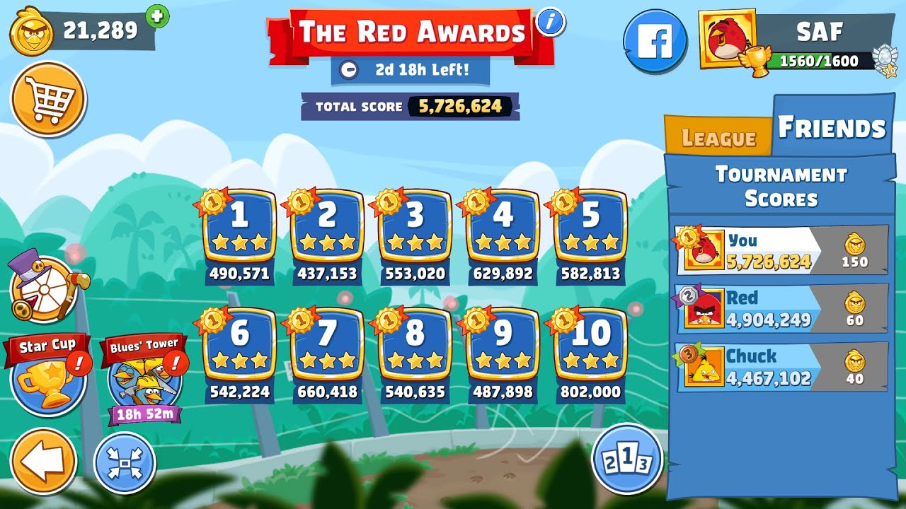 Angry Birds Friends. The Red Awards (03.03.2025). All levels 3 stars. Passage from Sergey Fetisov