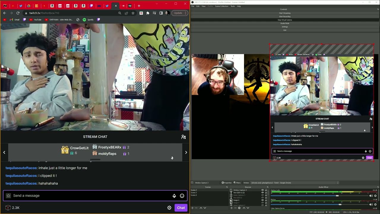 Inhale just alittle longer for TequilandTacos @TheHotBoxChannel LMAO
