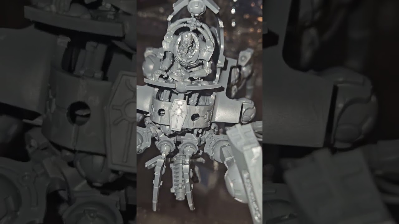 Triarch Stalker built and ready for the primer! #necron #warhammer #ttrpg #gaming #model #subscribe