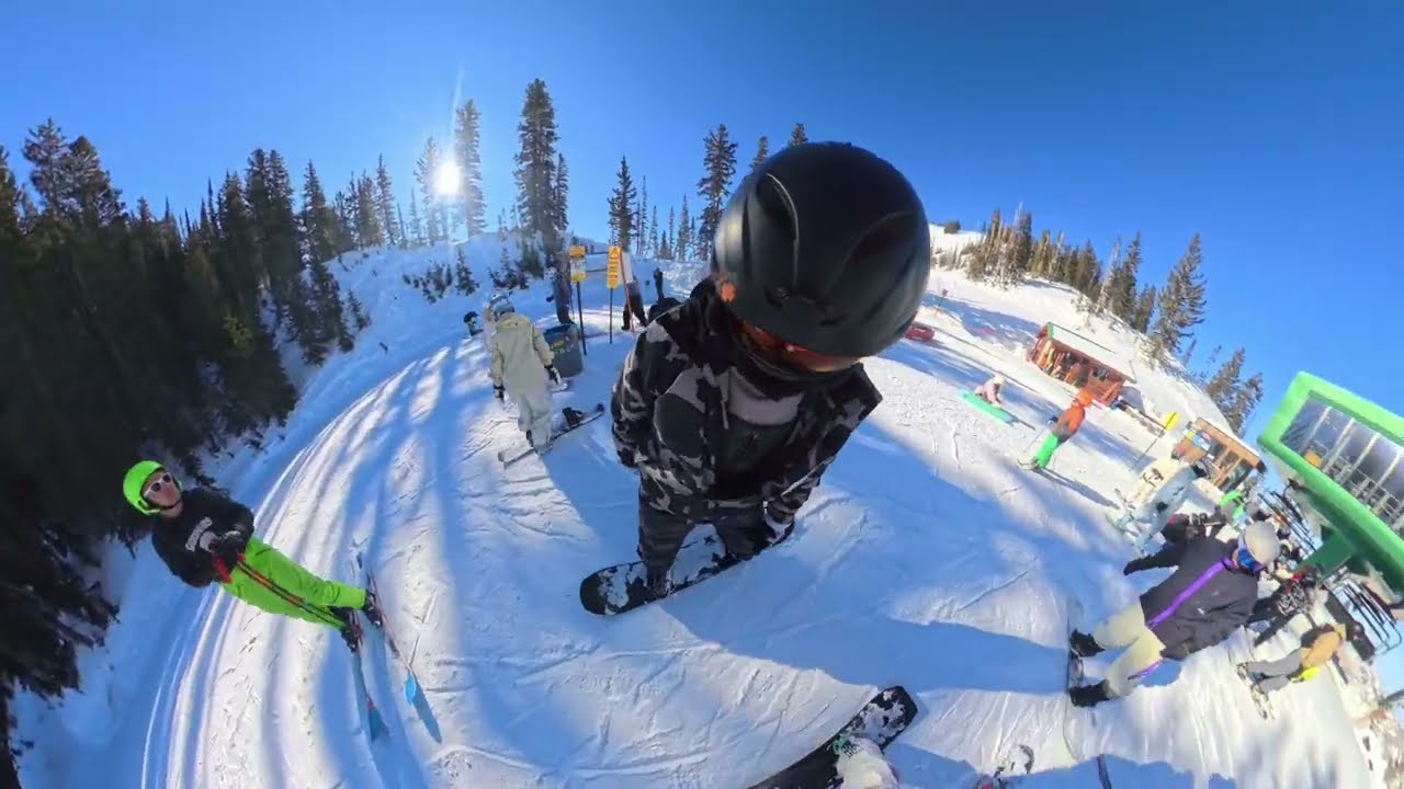 The Sound of Ice and Pine - Immersive Snowboarding ASMR