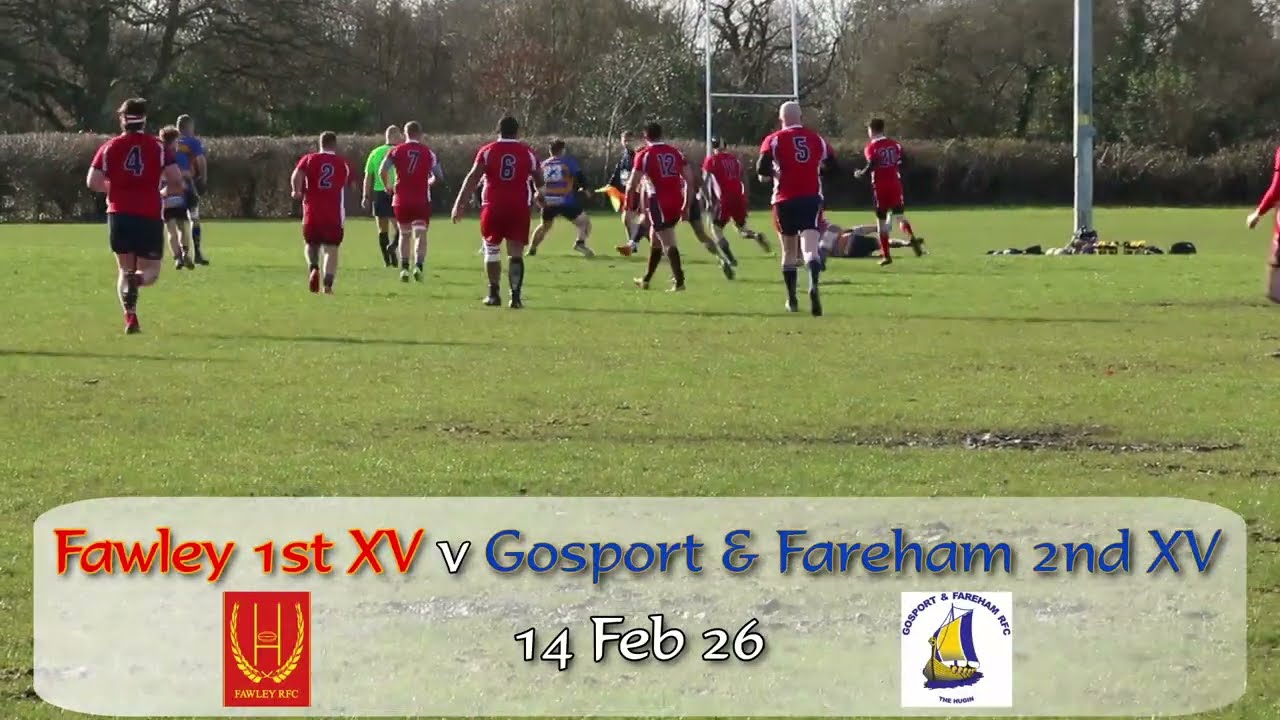 Fawley 1st XV v Gosport & Fareham 2nd XV 14/2/26 Clip 2