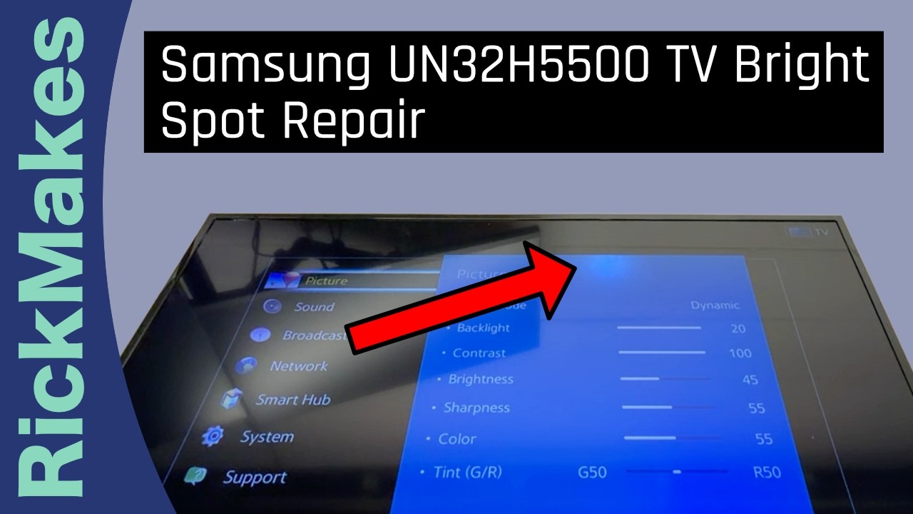 Samsung UN32H5500 TV Bright Spot Repair