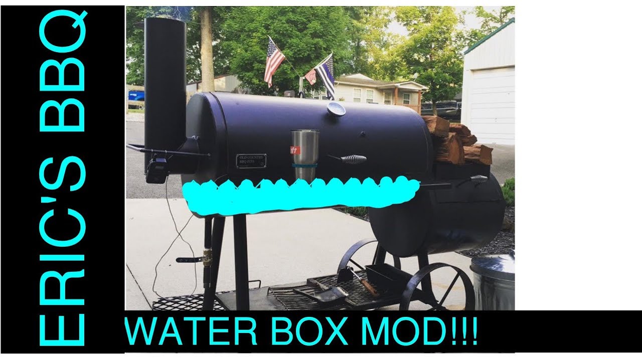 Smoking Brisket & Butts On Modified Old Country Pecos Smoker With A Water Box
