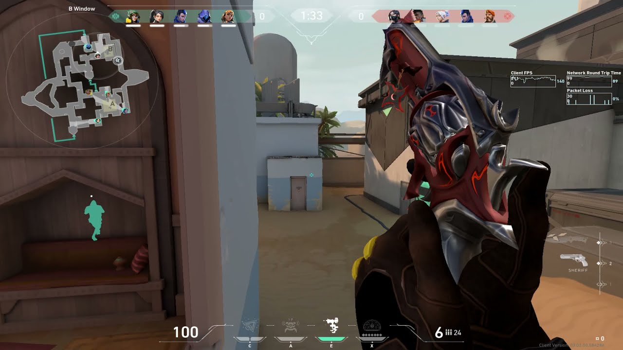 why TenZ is using the red Reaver Sheriff skin