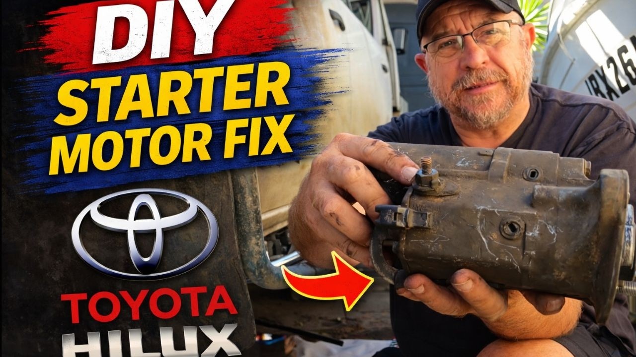 Замена стартера Toyota Hilux