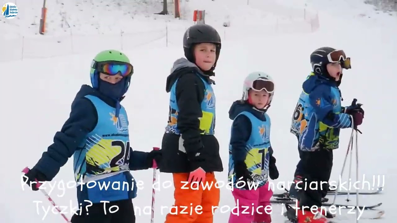 Obóz narciarski, dzieci, młodzież - nauka jazdy na nartach, Gdyńska Akademia Żeglarstwa.