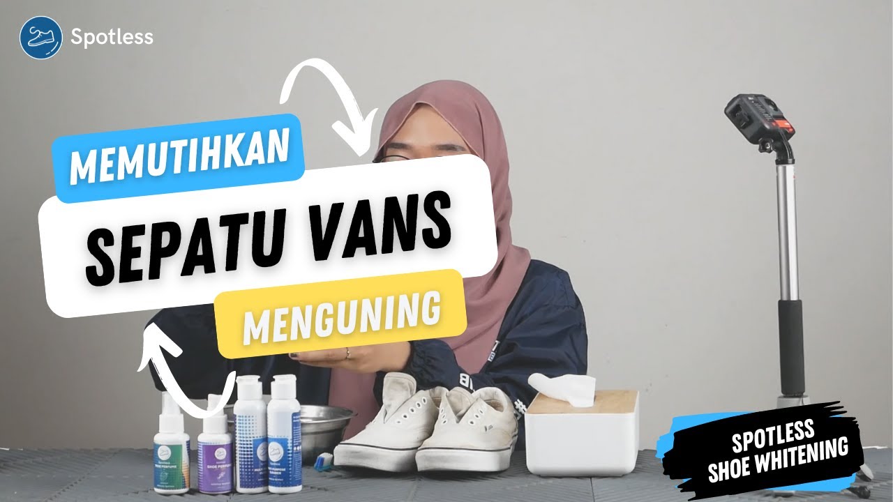 Mengembalikan Sepatu Canvas Putih yang Menguning