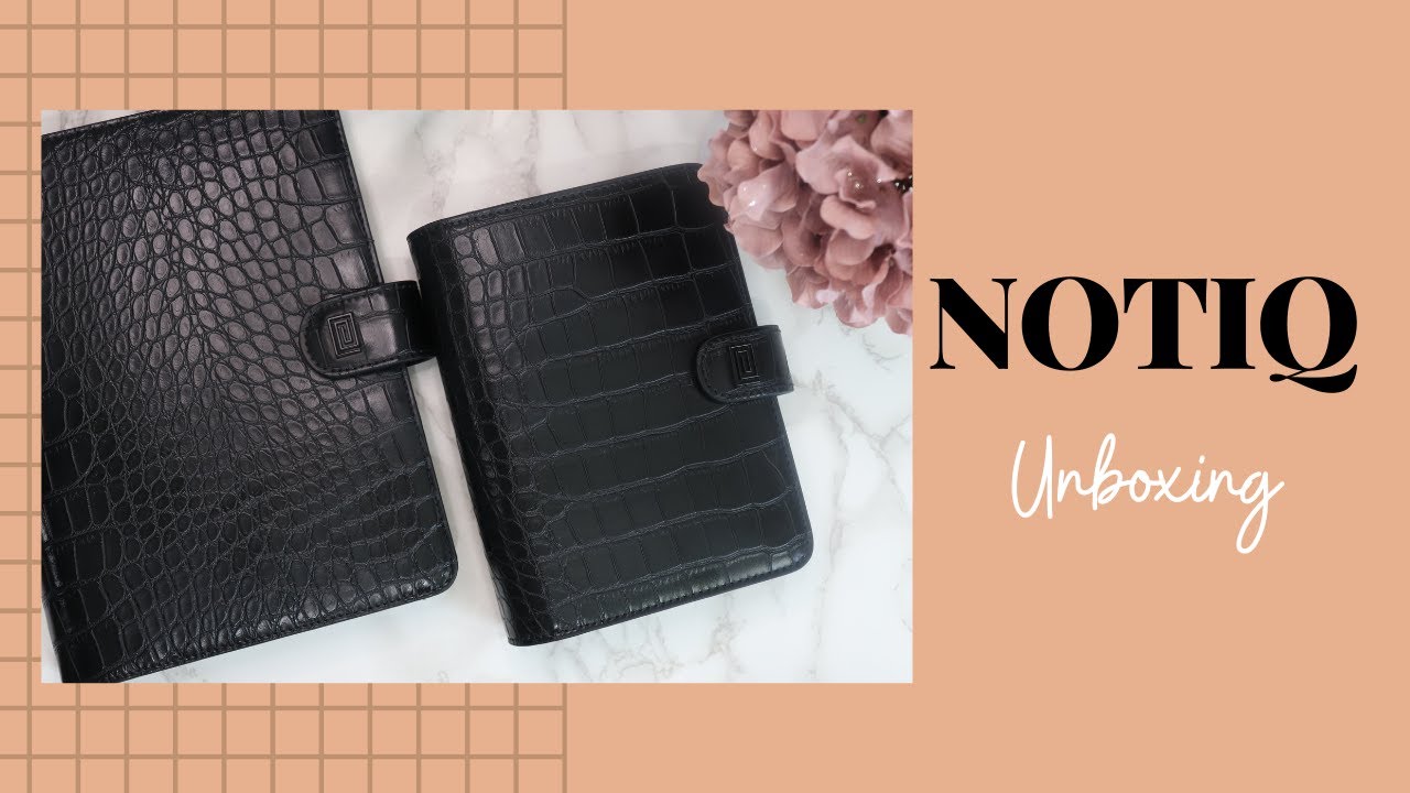 NOTIQ UNBOXING - BLACK CROC - HALF LETTER & PERSONAL RINGS