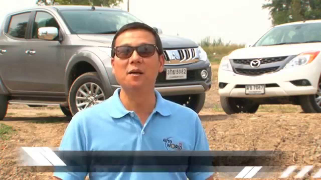 Test Mitsubishi Triton vs Nissan Navara vs Mazda BT-50 by AUTO BILD Thailand.