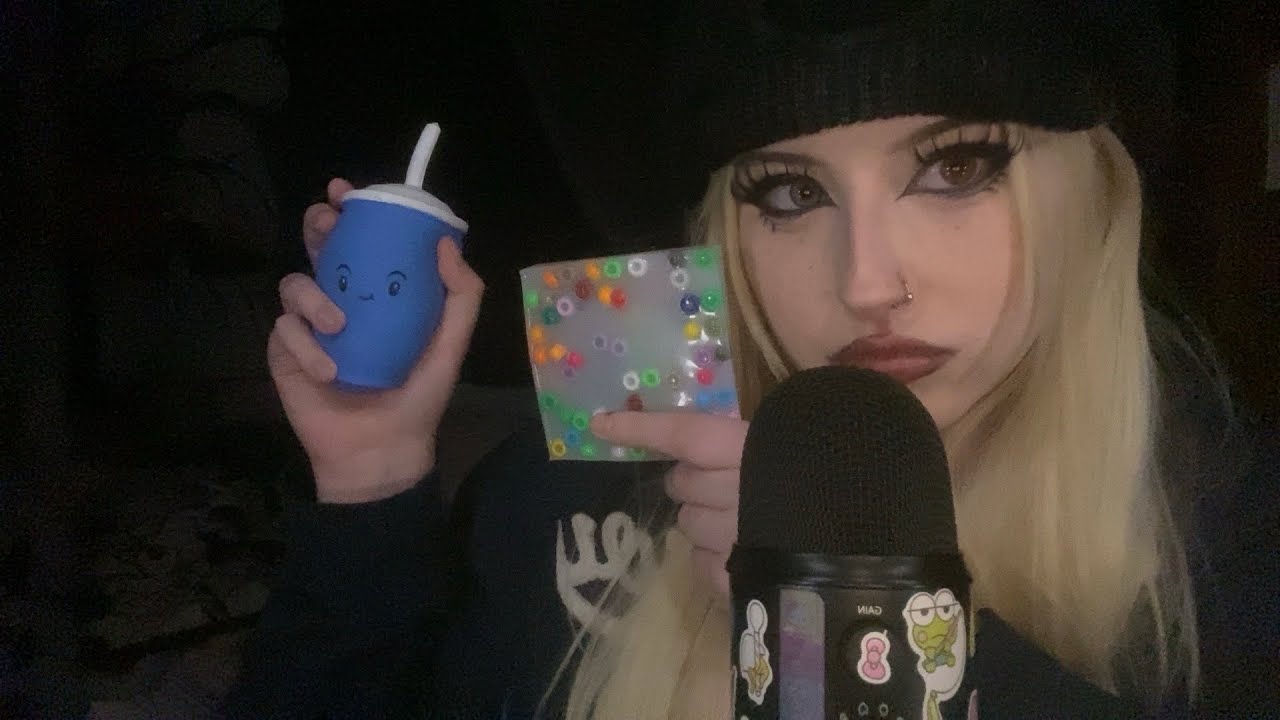 ASMR  Let me Help You Sleep(squishy, glove and silicone sounds + Yapping)